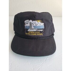 Vintage Space Center Houston NASA Countdown Rope Strapback Hat